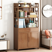 Bookcase shelving Landing Simple Bookcase Solid Wood Children Table Multilayer Containing Shelf Home Students Provincial Space