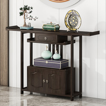 New Chinese Article Case Xiao Xuanguan Table leaning against wall Supernarrow side table Entry into the family Xuanguan Decorative End View Table for desk desk