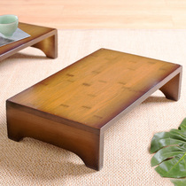 Tatami small bench solid wood small stool Home living room sofa stool pedal cushion footstool baby short stool floating window stool