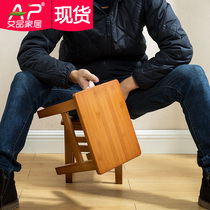 Nanzhu small bench children solid wood small stool low stool coffee table small square stool sofa stool footrest fashion creative home
