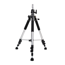 Aluminum alloy hand-cranked hairdressing head mold floor-standing large stand model dummy head doll head wig human head tripod