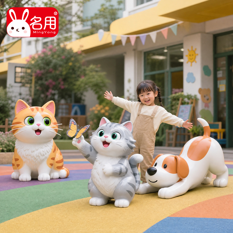 Cat Figurine Outdoor Mall Amusement Park Kindergarten Pet Store Entrance Popular Social Media Decoration Cartoon Cat Sculpture Cat Figurine Outdoor Mall Amusement Park Kindergarten Pet Store Entrance Popular Social Media Decoration Cartoon Cat Sculpture