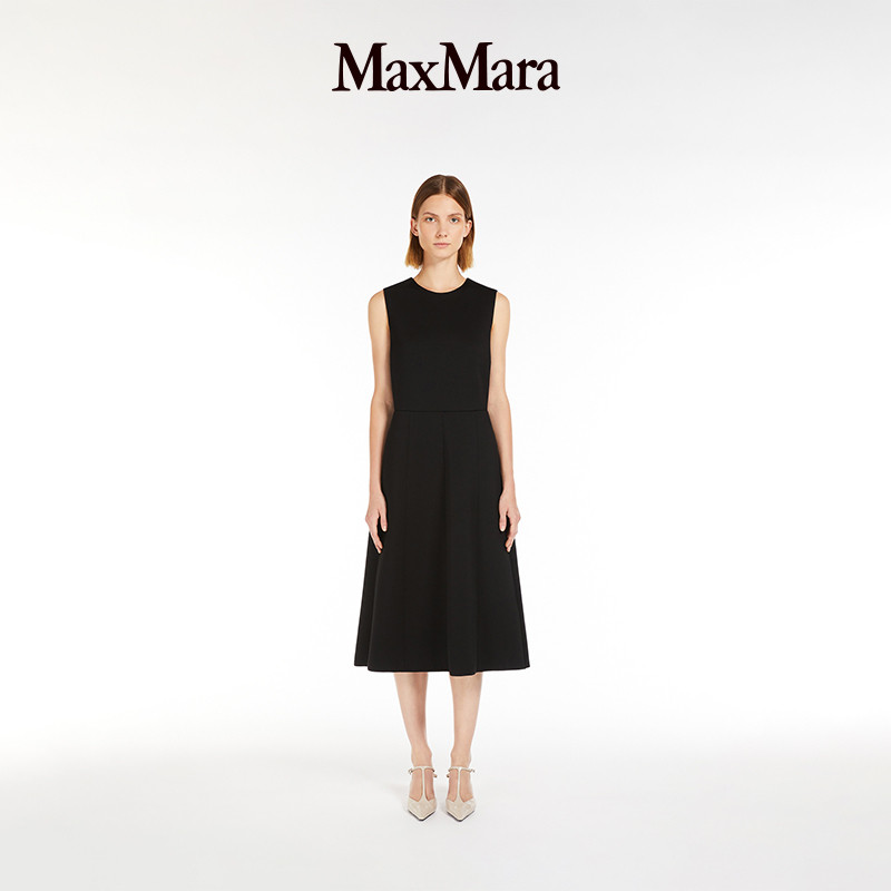 Женское платье средней длины с завышенной талией без рукавов MaxMara весна-лето 2025 9621025106& Изображение 1