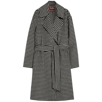 (Premium Selection Offer) MaxMara24 Spring and Summer Womens Sheep Wool Plaid Coat Jacket 6011024106