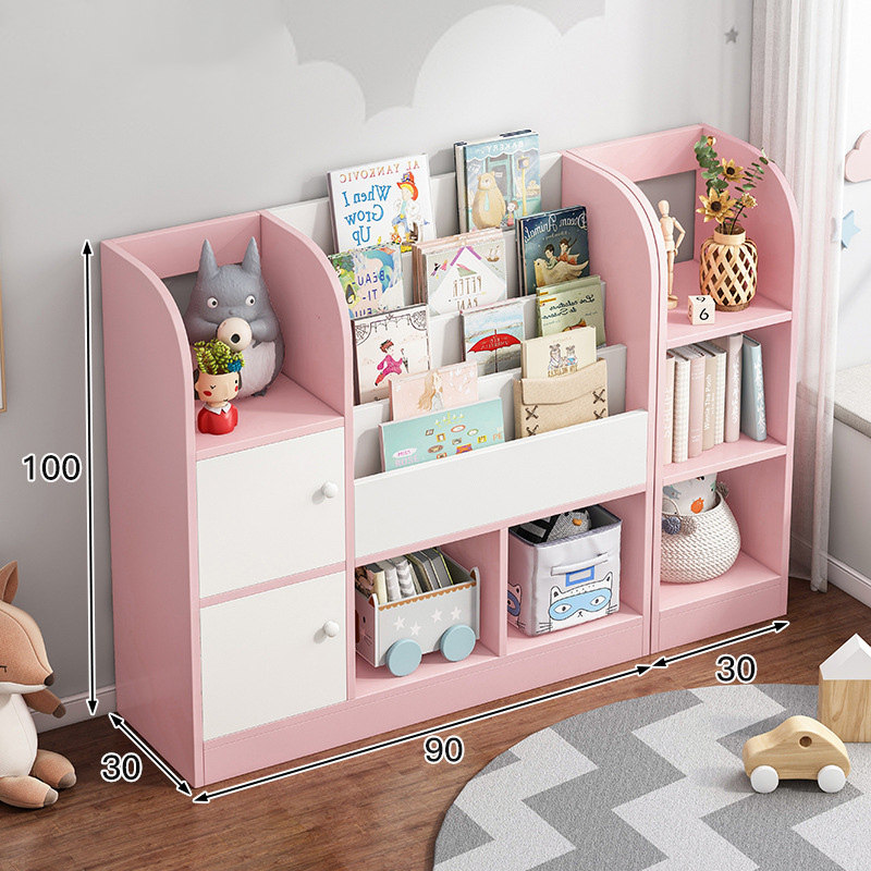 Student bookshelf picture book rack floor-to-ceiling small simple household storage rack simple primary school student baby bookcase rack