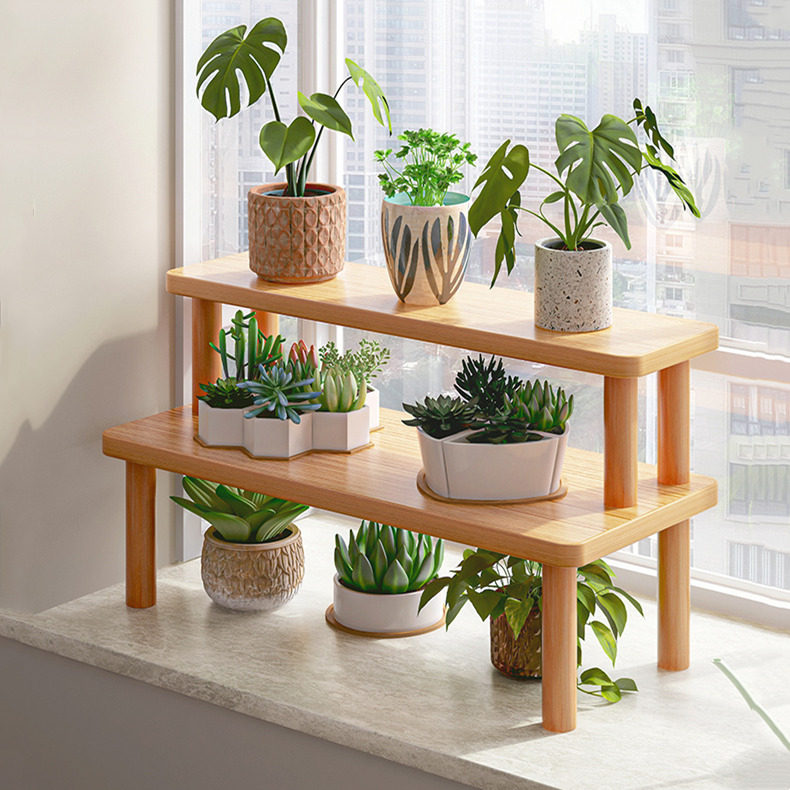 Balcony bay window flower rack shelf window sill succulent flower rack multi-layer plant display rack flower shelf living room floor-standing