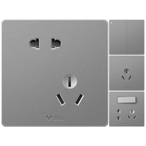 231 bull switch socket oblique five-hole socket two- and three-pole wide-body socket 86 type concealed large panel socket