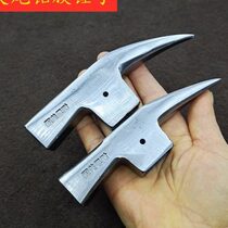 Aluminum film hammer pointed tail aluminum film hammer head 6 double pointed tail unicorn carpentry hammer aluminum template hammer pointed head square top all steel