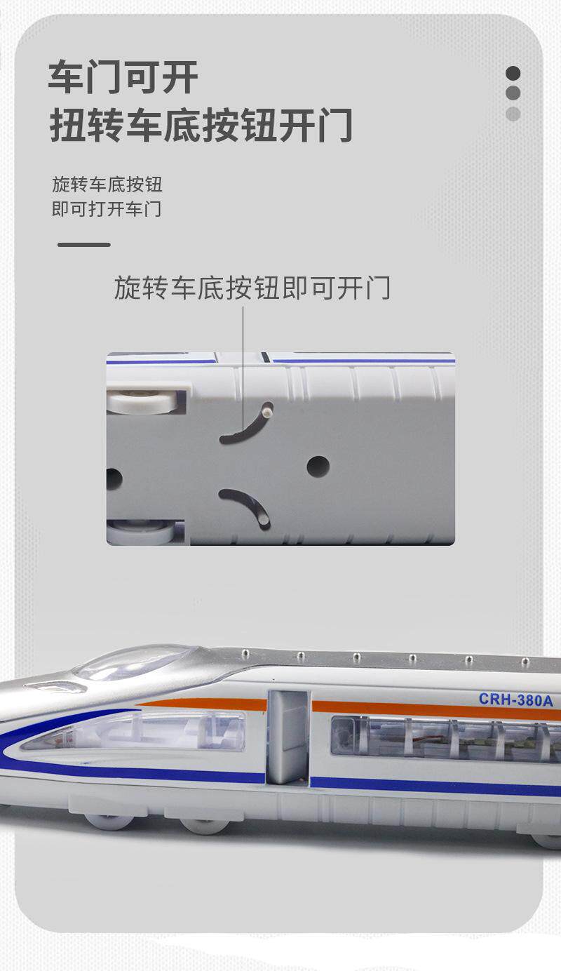 Модель поезда 模型高铁火车玩具和谐合金儿童号地铁动车复兴磁力套装列车仿真车 Other