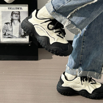 Pull-Back Hiking Shoes for Women, New Sports Casual Shoes, Popular Autumn and Winter Dad Shoes for Women, Fleece-Lined Double Cotton White Shoes