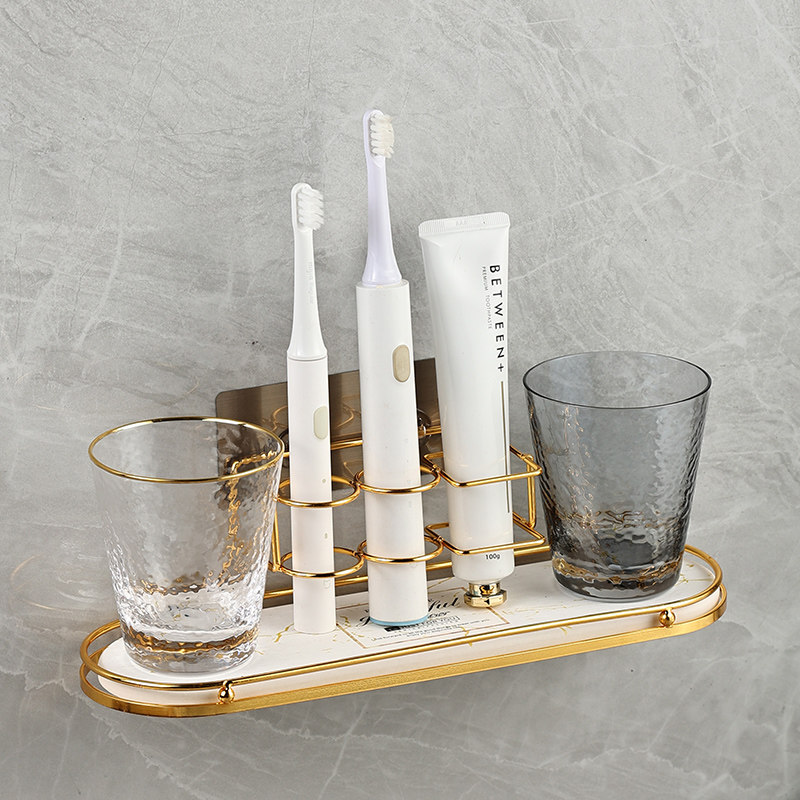Minimalist couple toothbrushing cup wall-mounted toothbrush shelve free of punch dressing room toothbrushing cup creative tooth-cylinder tooth cup