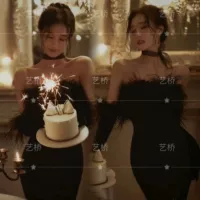 Топ без лямок, перчатки, 33 размер