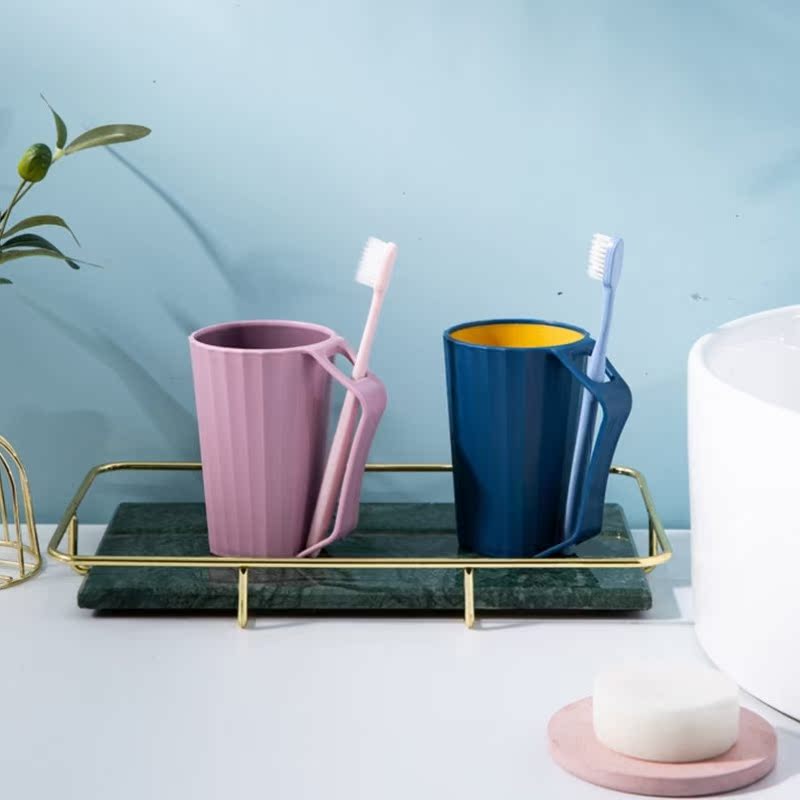 Mouthwash cup Nordic style creative couple toothbrush cup washing cup tooth jar mouthwash cup drinking cup toothbrush cup home