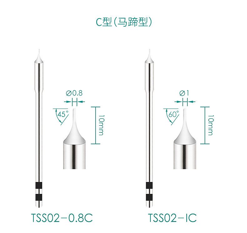 Quick TSS02 Soldering Tip for TS1200A TS1200D Stations - Product image 6
