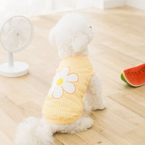 Smeared chicks daisy small puppies clothes thin vest Summer teddy small puppies are better than panda Mimi Spring and Autumn Costume