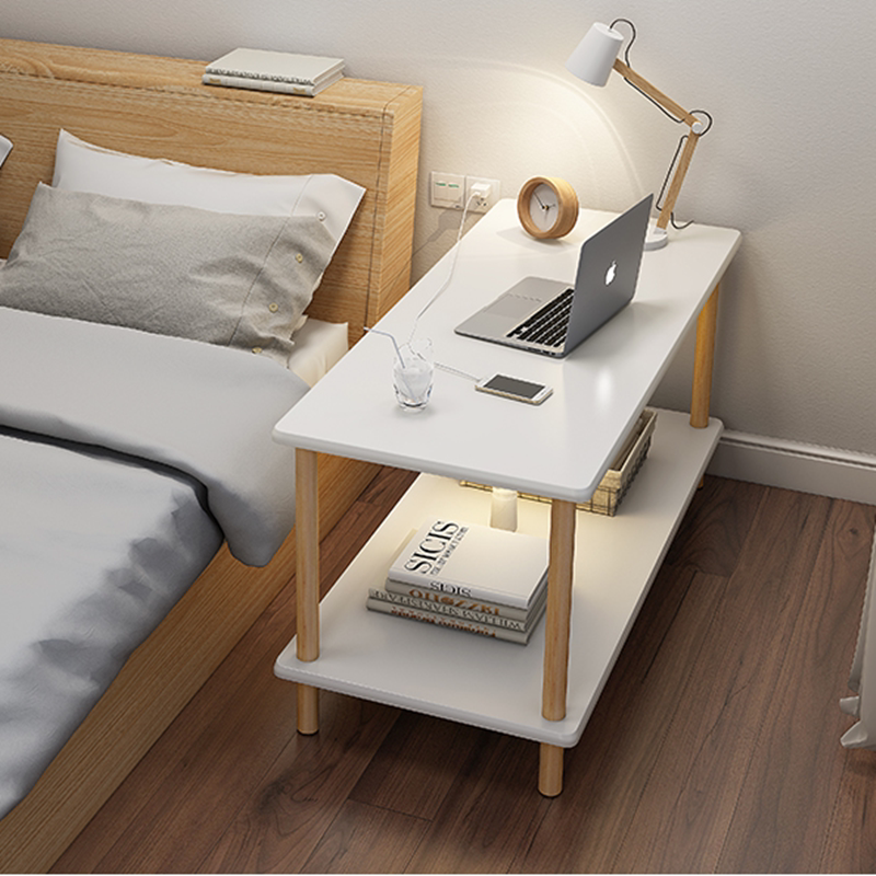 Ultra-narrow bedside table small simple bedside table double-layer rack Nordic small size crevice bedside table home