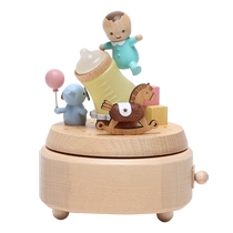 Forest wood fun wooden music box baby boy music box children girls girls birthday gifts