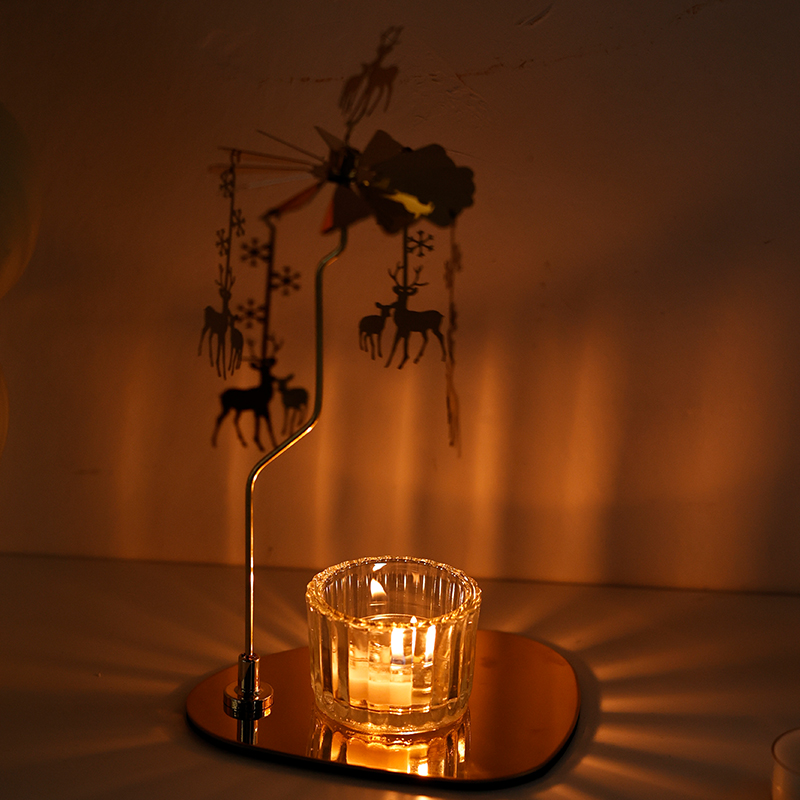 回転燭台、アロマセラピーキャンドル、カップホルダー、キャンドルライトディナー、ロマンチックな雰囲気、新年の贈り物