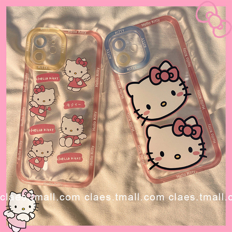 Net red ins cute cartoon kitty applicable iPhone13 12promax Apple 11 mobile phone protection shell x xsxr female xsmax 7p anti-fall 8pl