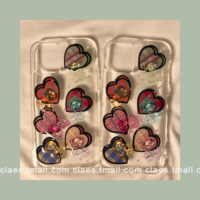 Korean wind minimalist loving solid Cubs apply iPhone13 12promax Apple 11 mobile phone protection shell x xsxr female with xsmax 7p anti-fall 8pl