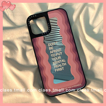 Korea ins wind grid red mirror application iPhone13 12promax Apple 11 phone shell x xs xr female xsmax 7p anti-fall 8plus silicon