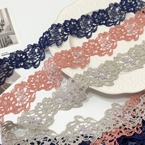 14 meters single shiny water-soluble lace clothing accessories soft width 4 cm decorative cheongsam design fabric
