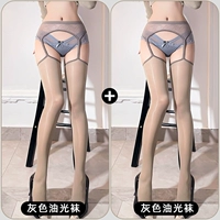 Серые висящие чулки+серые висящие чулки