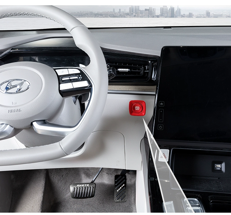 Nhãn dán công tắc khởi động một chạm Hyundai Kustu phụ kiện sửa đổi xe nâng cấp nội thất ngoại hình sản phẩm đặc biệt bạt phủ xe ô tô