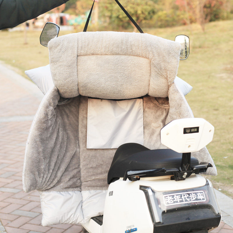 Electric car windshield by winter style plus velvet thickened waterproof double-sided small electric car locomotive winter windshield