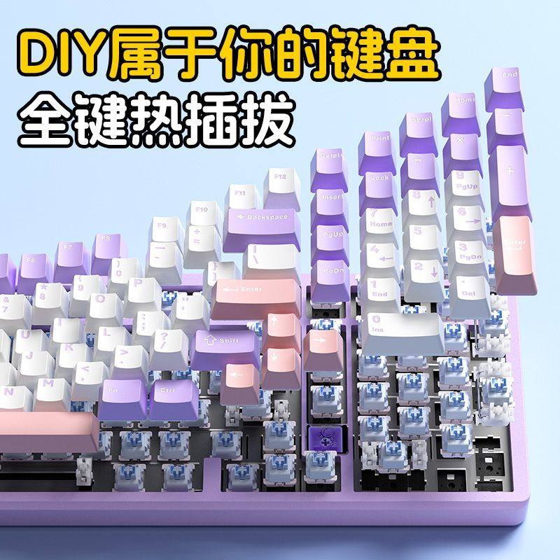 Leobog-Hi98 Aluminum Mechanical Keyboard Wired Hot-Swappable Rgb Gaming Desktop Computer Notebook