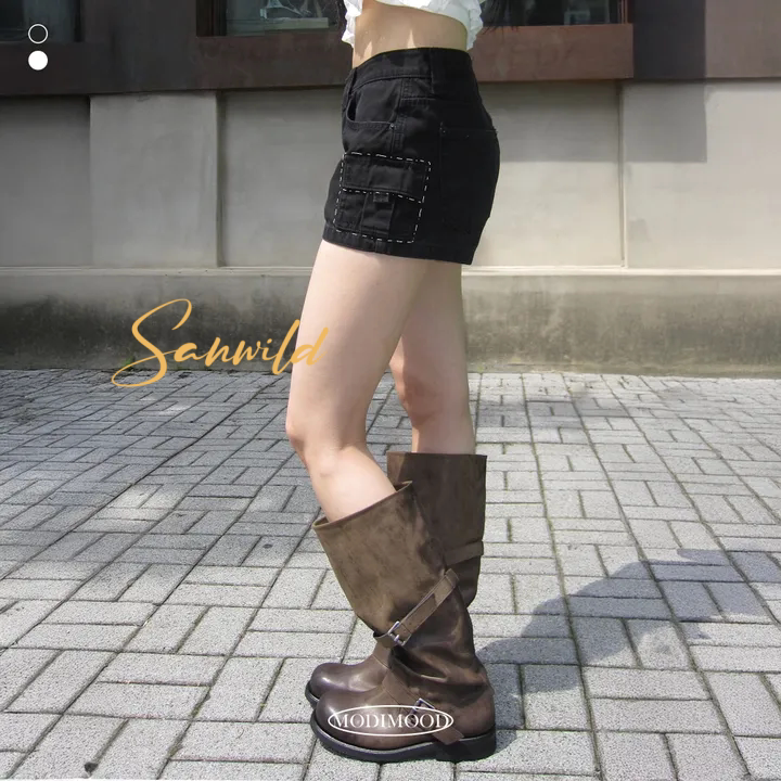 Sanwild Black Pocket Design Work Shorts for Women, New Summer Slim Fit Versatile Niche Hot Pants Sanwild Black Pocket Design Work Shorts for Women, New Summer Slim Fit Versatile Niche Hot Pants