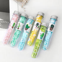 Travel bottled hand washing test tube flower type disposable soap portable outdoor hand washing soap paper soap flakes