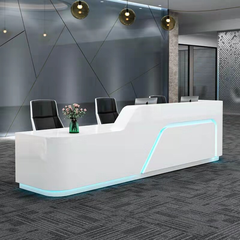 Baking Varnish Front Desk Reception Desk Brief Modern Company Office Consulting Services Guide Medical Desk Meadour House Bar Counter Cash Counter