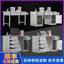 Medical Custom Cabinet Stainless Steel Desk Subdrawer Working Experimental Bench Dust-free Workshop Sterile computer desk factory