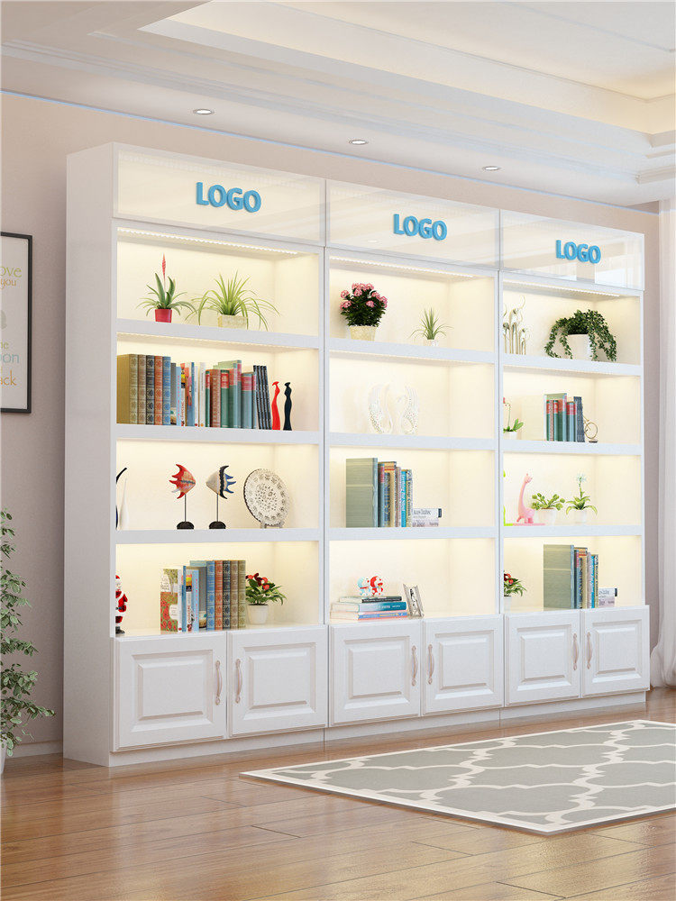 Cosmetics display case Showcase Cabinet Gift Products Display Cabinet Glass Beauty Salon Exhibition Cabinet Beauty shelving objects