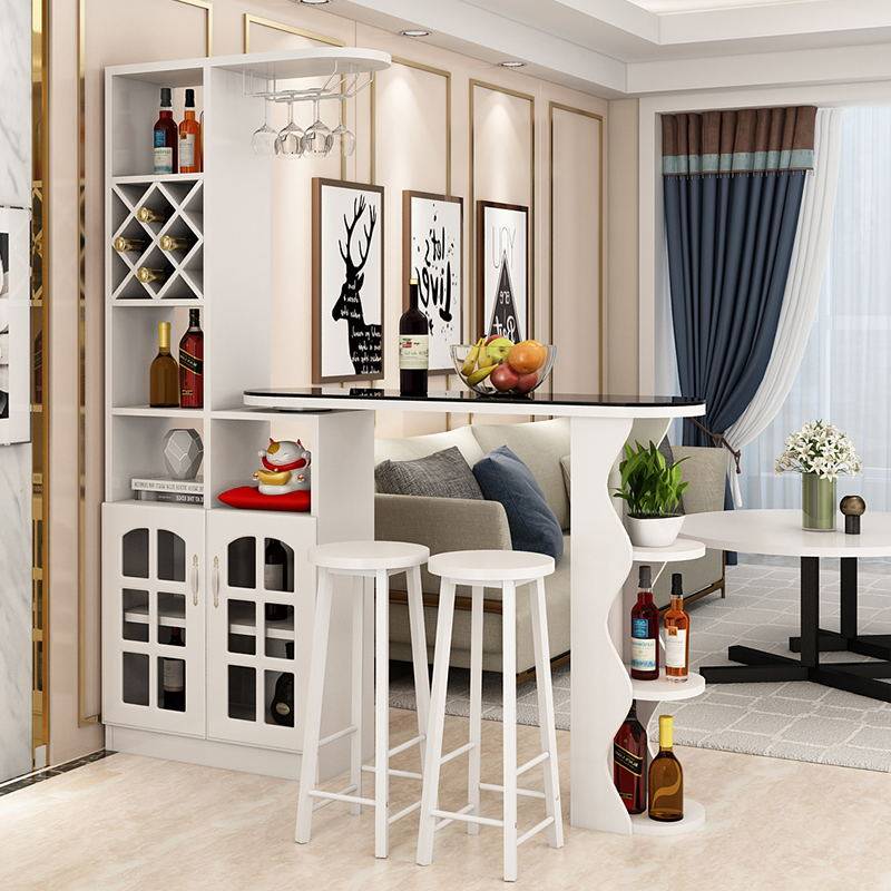 Jane about the wall light and luxurious, the table modern home bar Wine Cabinet Integrated Table Living Room Cubicle.
