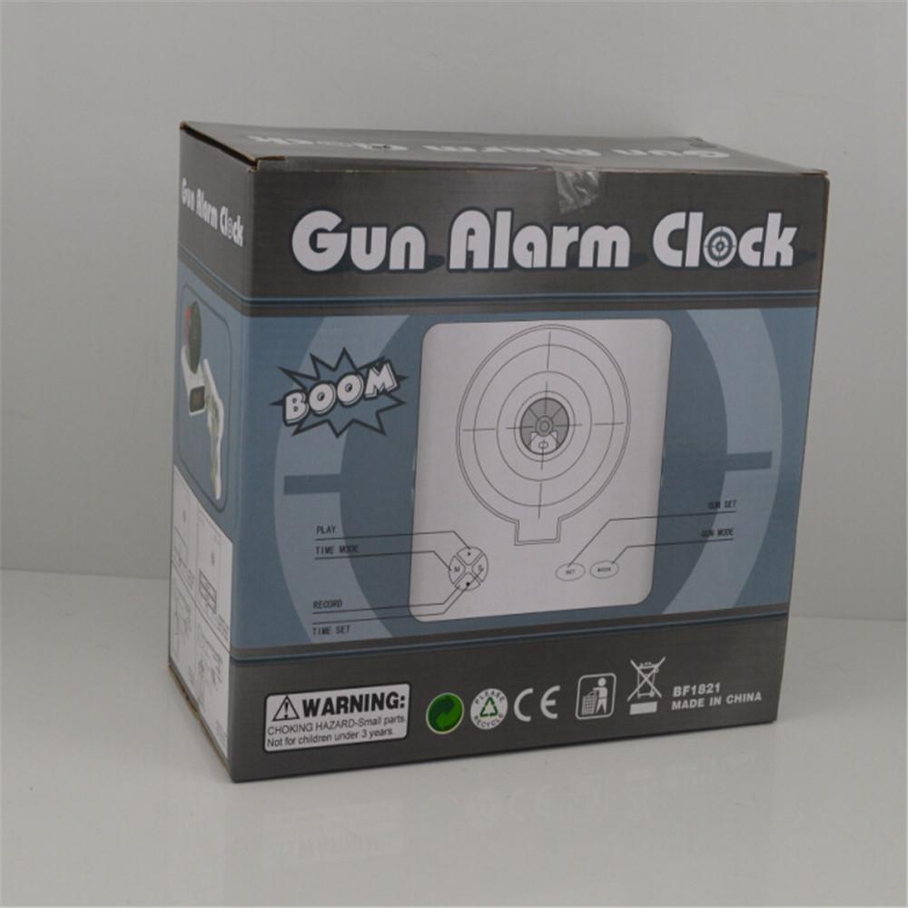 Creative alarm clock hitting target student Bugu bird Children Shooting heart-shaped mugging room sticks hanging clock tables lazy people get up