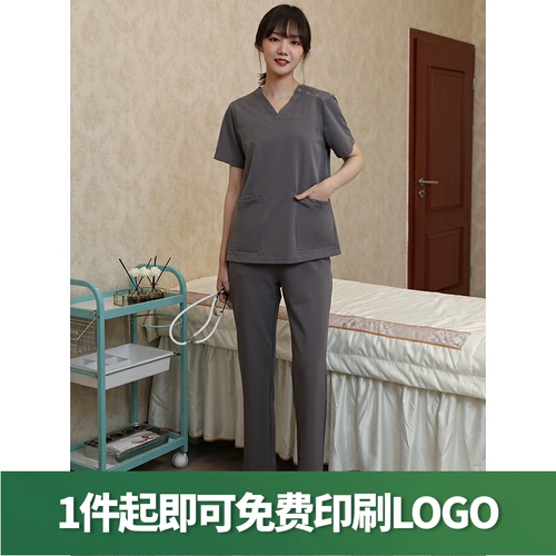 沛梨 Летний лонгслив, униформа врача, короткий рукав