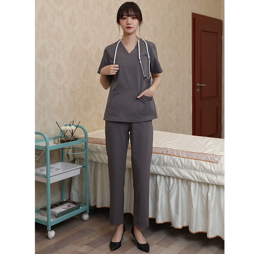 沛梨 Летний лонгслив, униформа врача, короткий рукав