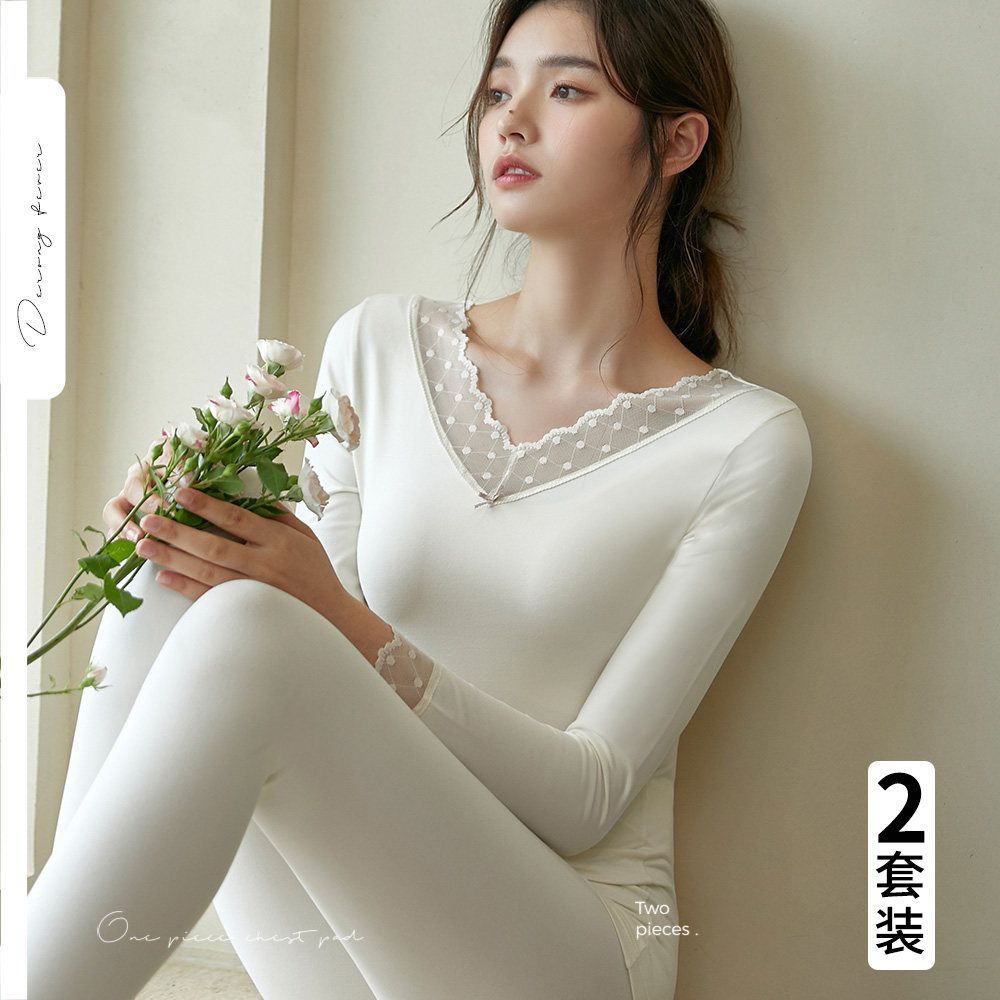 Winter hot Develvet Autumn Trouser Suite Lady in a lace-side blouse hot coat