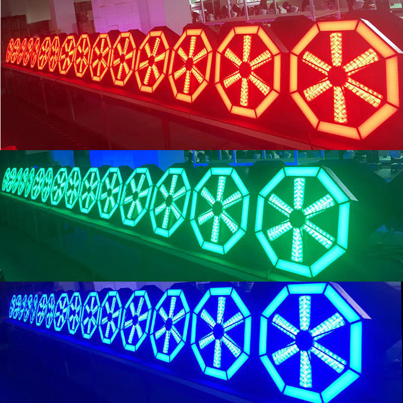 [USD 30.45] LED aircraft engine fan light dj background effect light