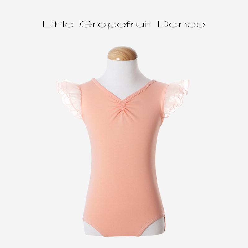 Children dance-style body practice Girl Short Sleeve Summer Ballet china Lieven Dancing Costume Little Girl