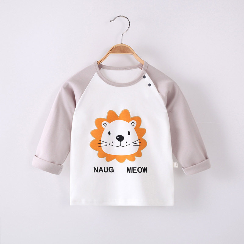 Baby Spring Autumn Cartoon Long Sleeve T-shirt 2024 Children's men and women Baby spring casual blouses parent-child Home-Taobao