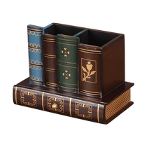 Desk Eu Style Retro Pen Holder Office Desktop Atmosphere Light Extravagant Advanced Senses Students Desktop Creative storage box