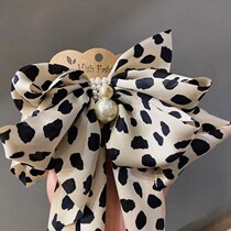 Oversized butterfly knot headwear style retro extra-large floating with butterfly knot hair clip rear brain spoon clip spring clip top clip