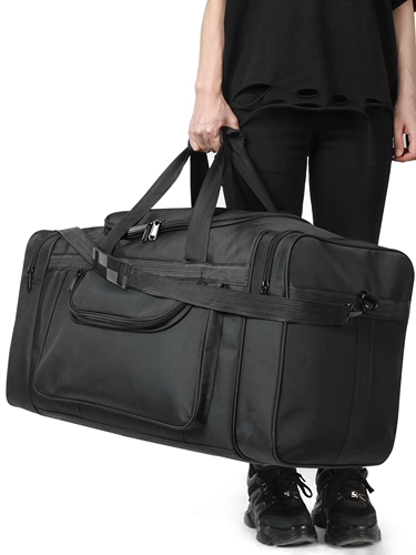 Вместительная и большая прочная сумка для путешествий подходит для мужчин и женщин, водонепроницаемая портативная сумка на одно плечо, ткань оксфорд