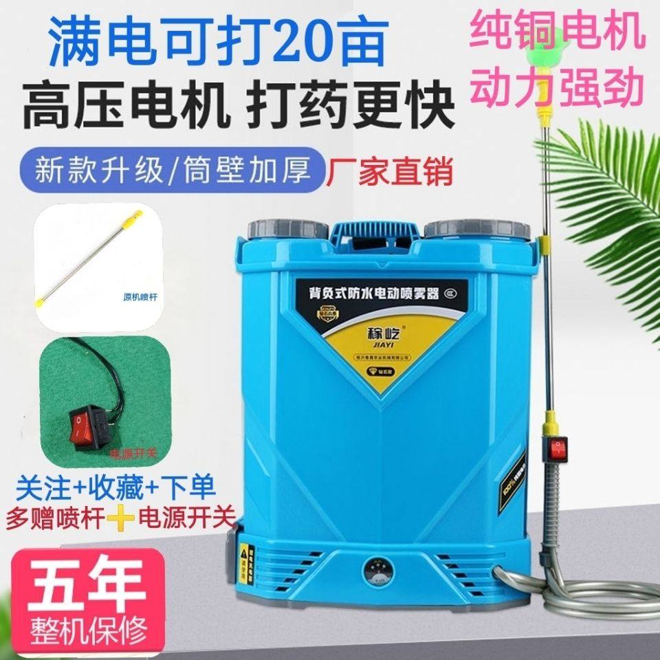 New high-pressure double pump electric nebulizer lithium power Latest Shoulder Spray machine Agricultural Small Spray Pot Disinfection