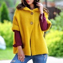 Plus Size Women Fashion Sweater Hooded Short Sleeve Loose