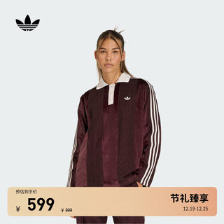 丝绒运动长袖球衣女装adidas Originals阿迪达斯三叶草官方
