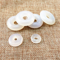 Natural white agate safety buckle pendant bracelet necklace pendant accessories diy natural agate safety buckle